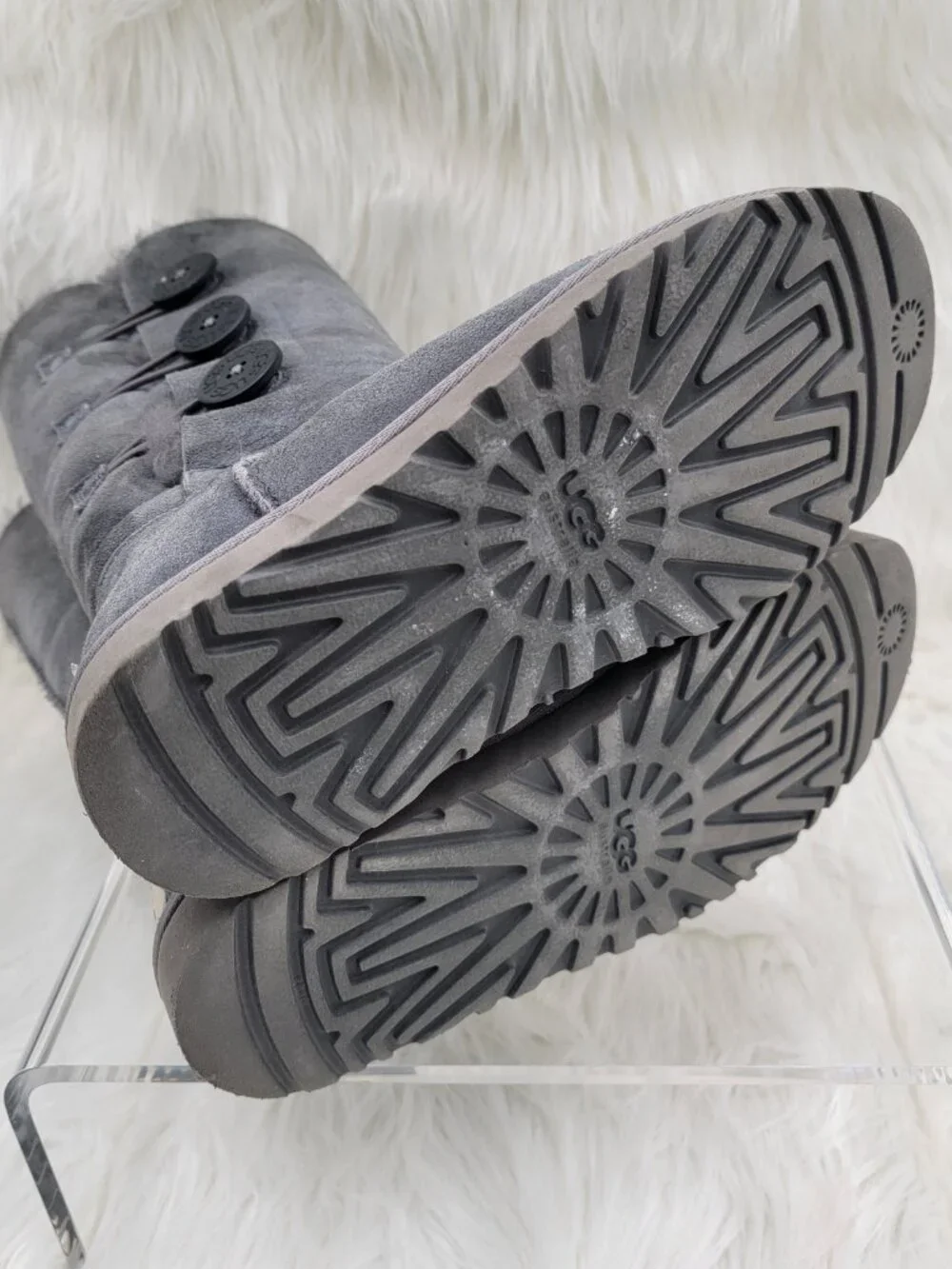 Women's UGG Australia Classic Tall Boot Grey Sheepskin  Size 7